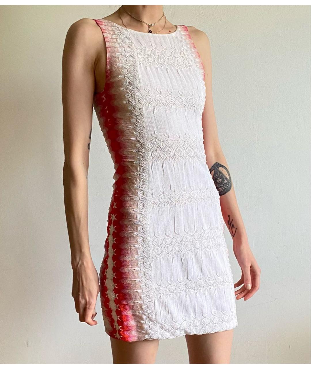 MISSONI Белое вискозное повседневное платье, фото 2