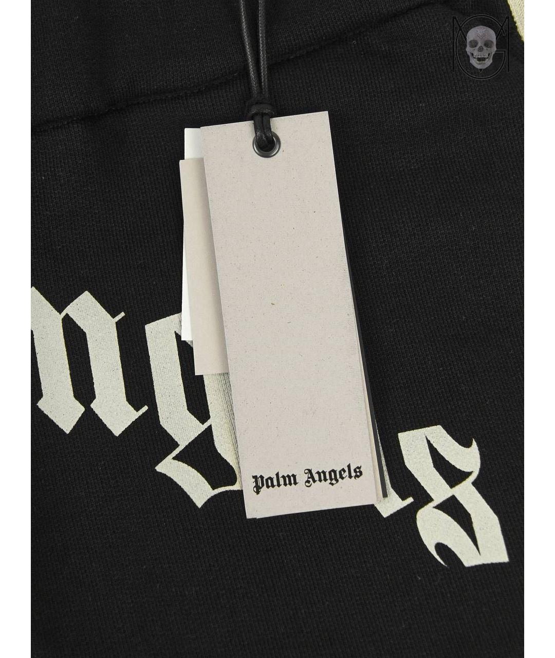 PALM ANGELS Черные хлопковые шорты, фото 7