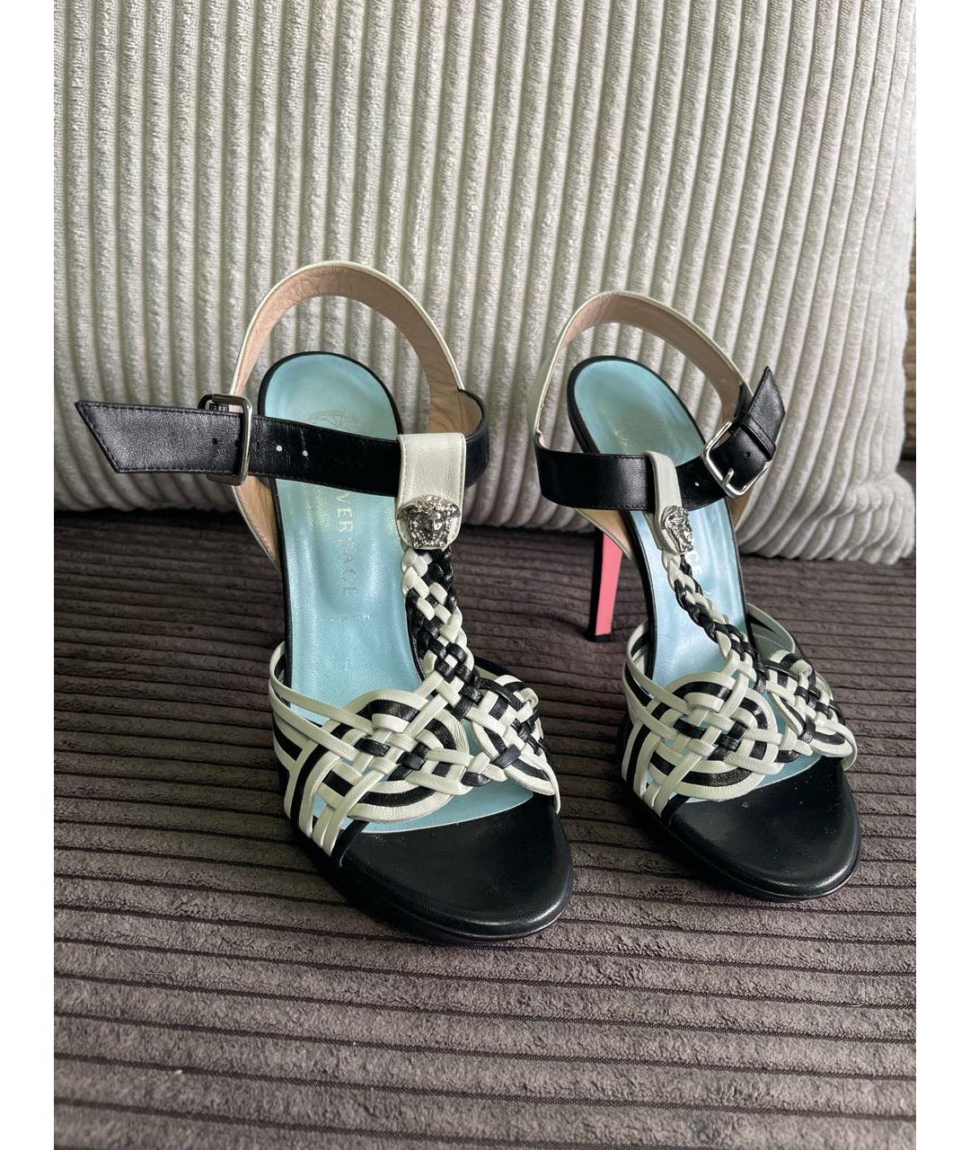 VERSACE Мульти кожаные босоножки, фото 2