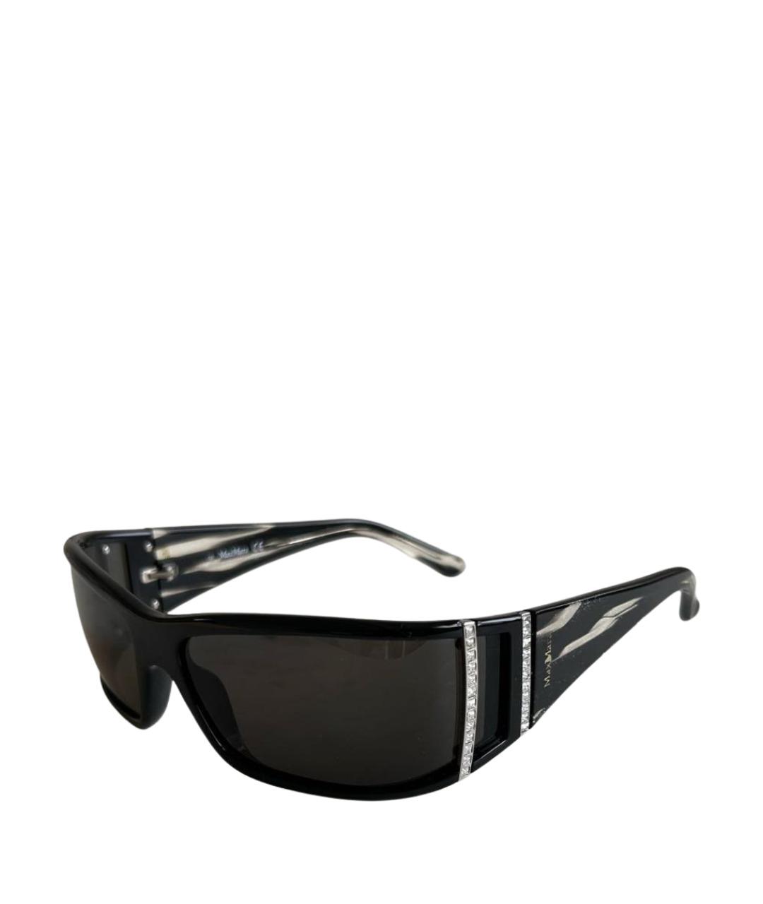 MAX MARA Коричневые пластиковые солнцезащитные очки, фото 1