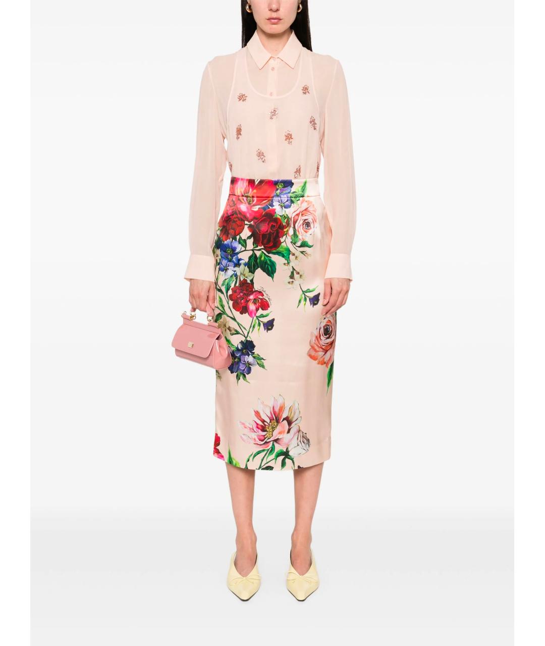 DOLCE&GABBANA Мульти юбка миди, фото 2