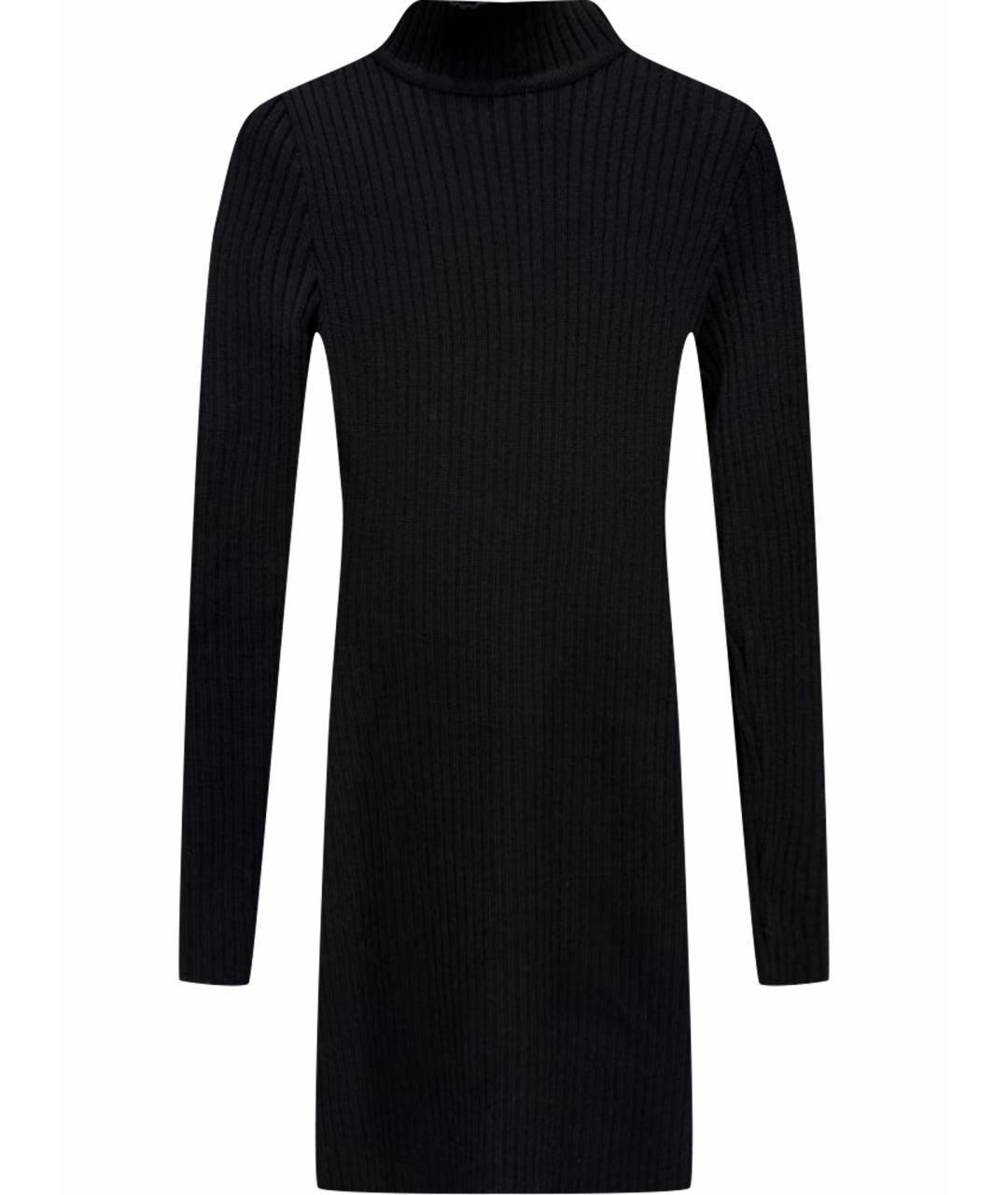 BALMAIN Черное шелковое повседневное платье, фото 1