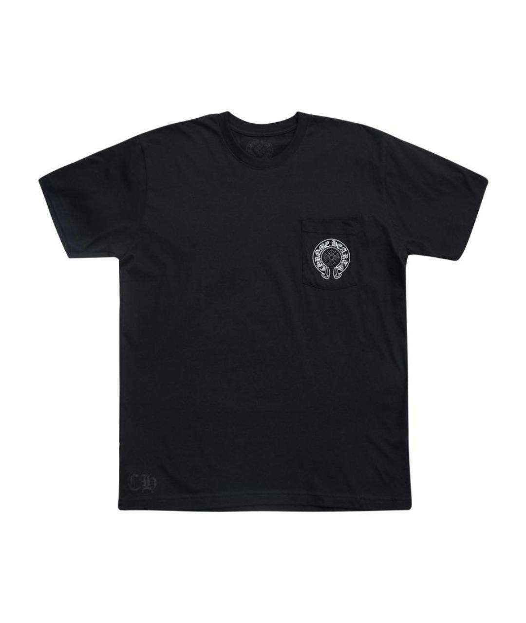 CHROME HEARTS Черная хлопковая футболка, фото 1