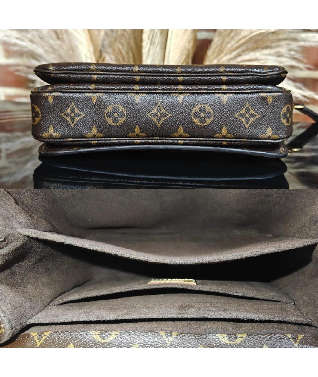 LOUIS VUITTON Коричневая сумка с короткими ручками, фото 8