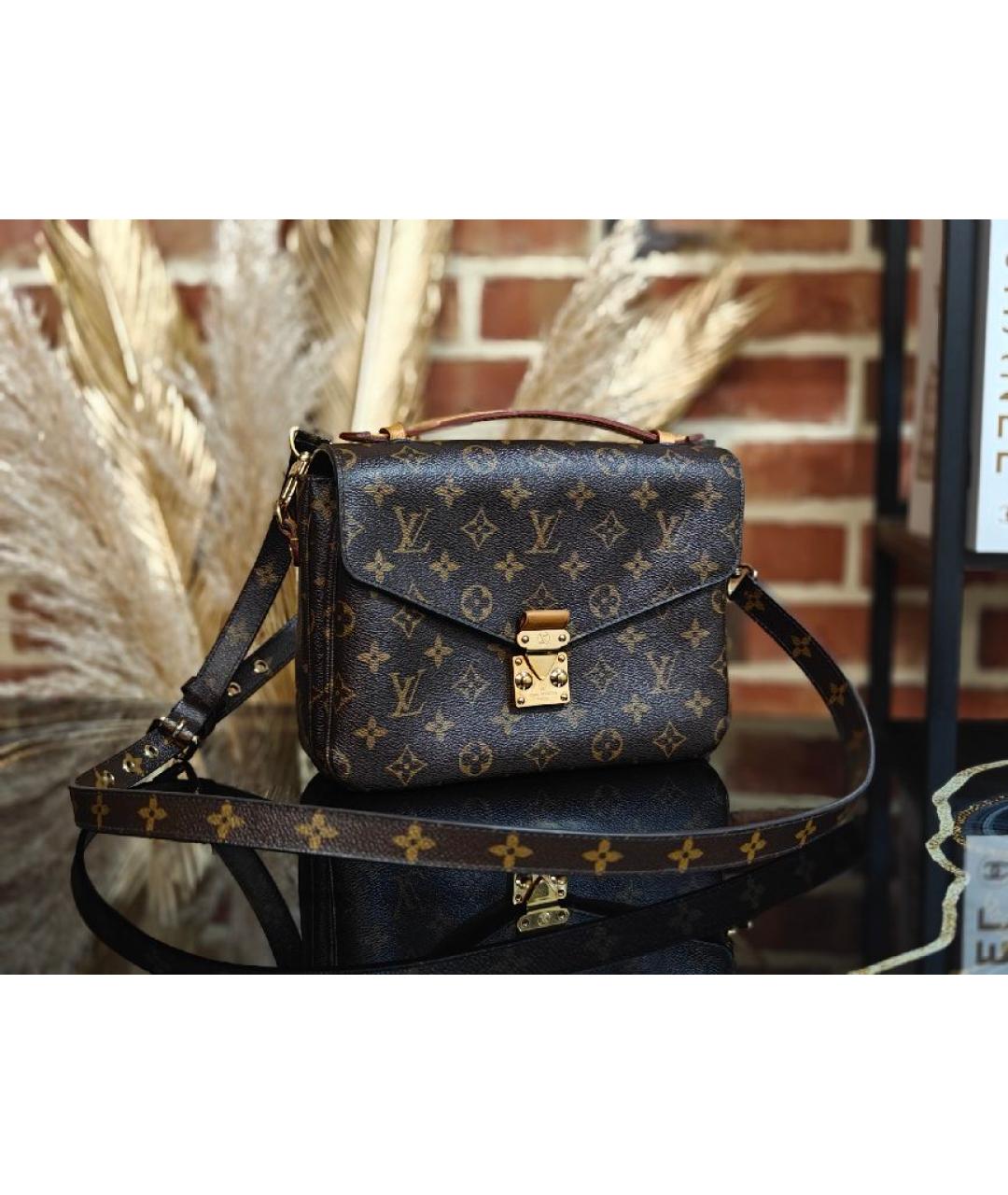 LOUIS VUITTON Коричневая сумка с короткими ручками, фото 2