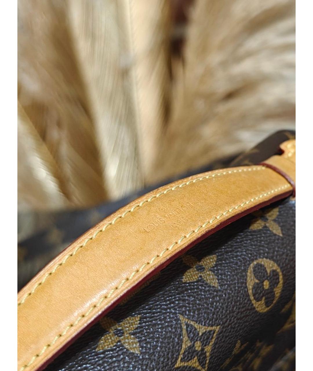 LOUIS VUITTON Коричневая сумка с короткими ручками, фото 7