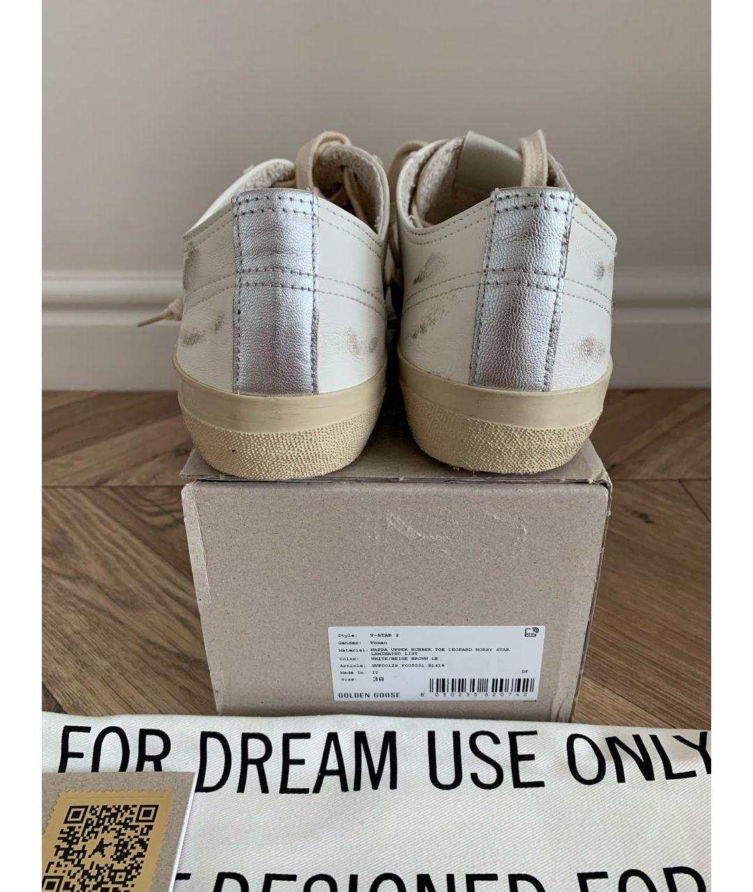 GOLDEN GOOSE DELUXE BRAND Белые кожаные кеды, фото 6