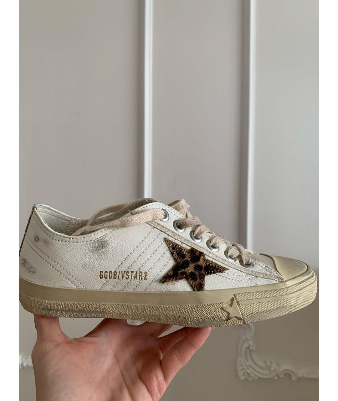 GOLDEN GOOSE DELUXE BRAND Белые кожаные кеды, фото 9