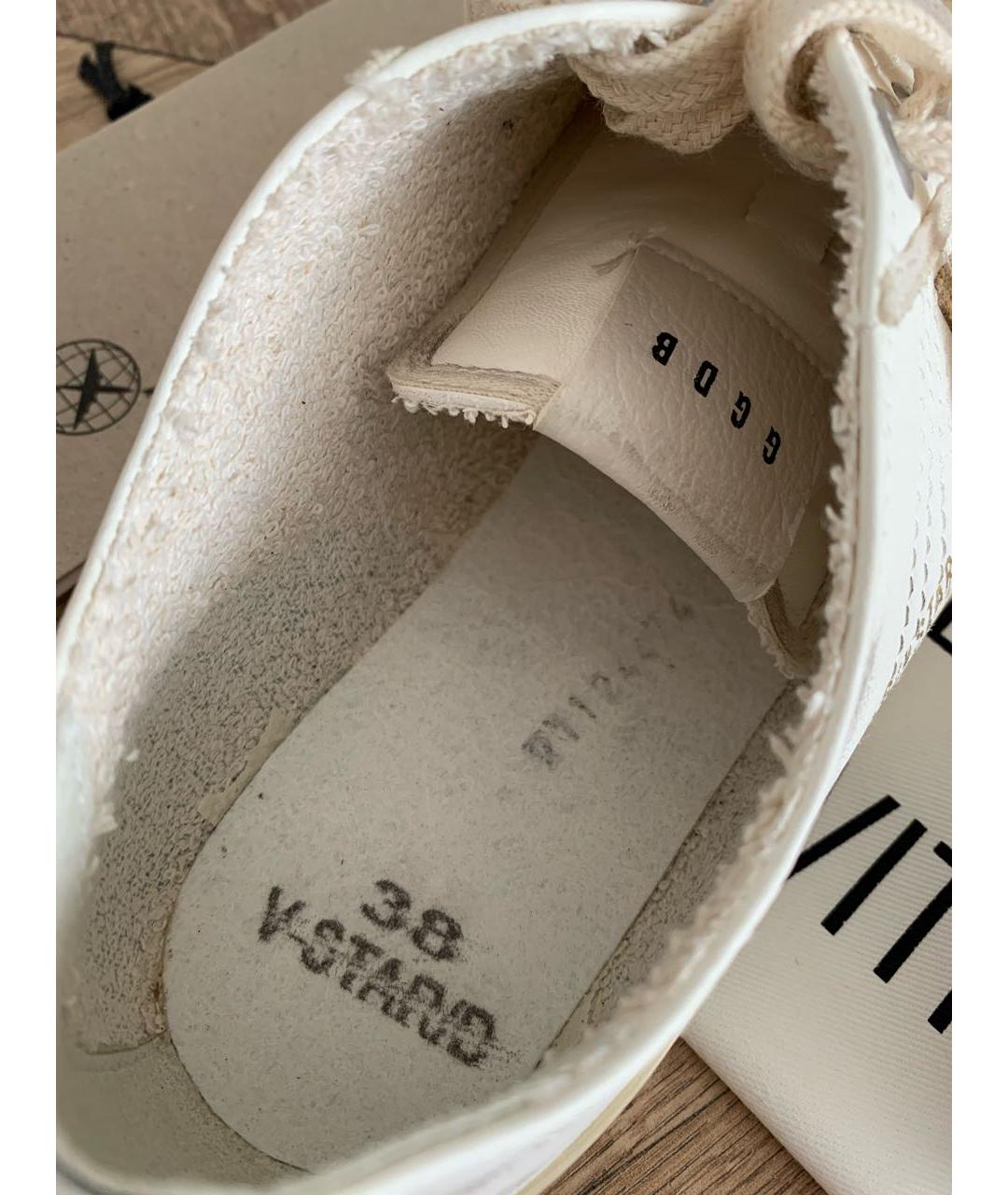 GOLDEN GOOSE DELUXE BRAND Белые кожаные кеды, фото 8