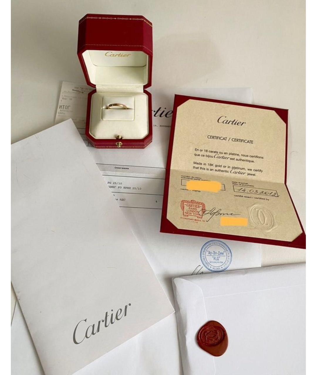 CARTIER Золотое кольцо из розового золота, фото 4