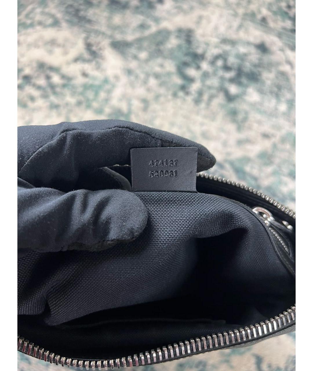 GUCCI Черная кожаная сумка на плечо, фото 4