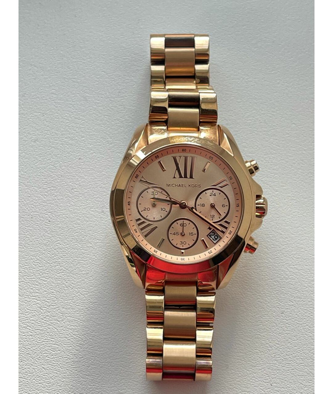 MICHAEL KORS Розовые стальные часы, фото 5
