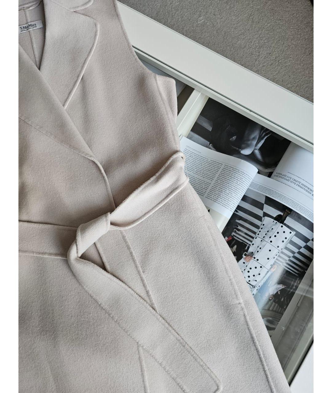 MAX MARA Бежевый шерстяной жилет, фото 6