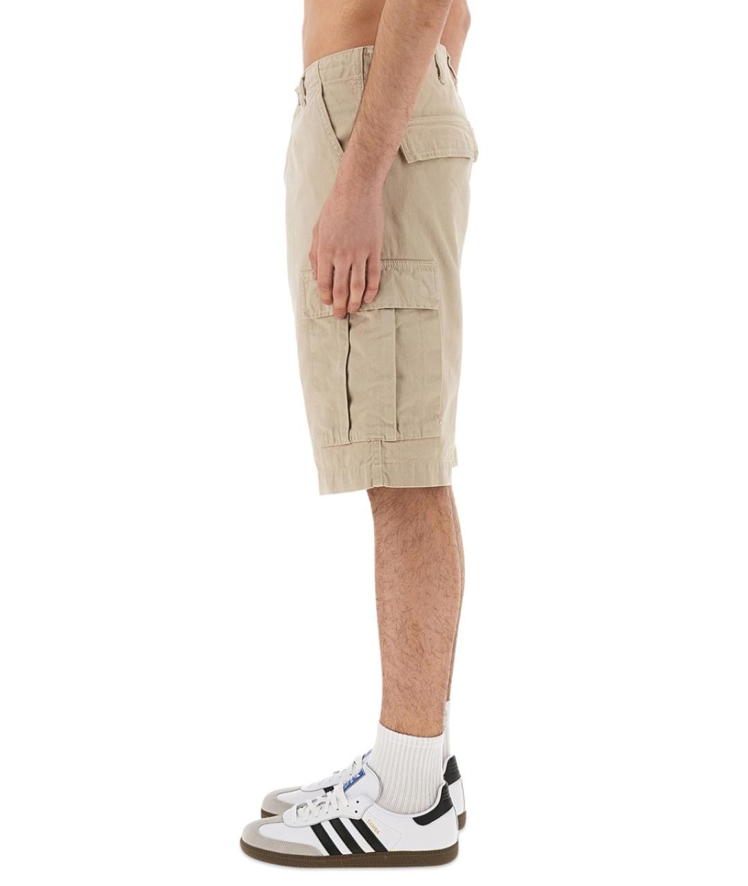 CARHARTT WIP Бежевые хлопковые шорты, фото 4