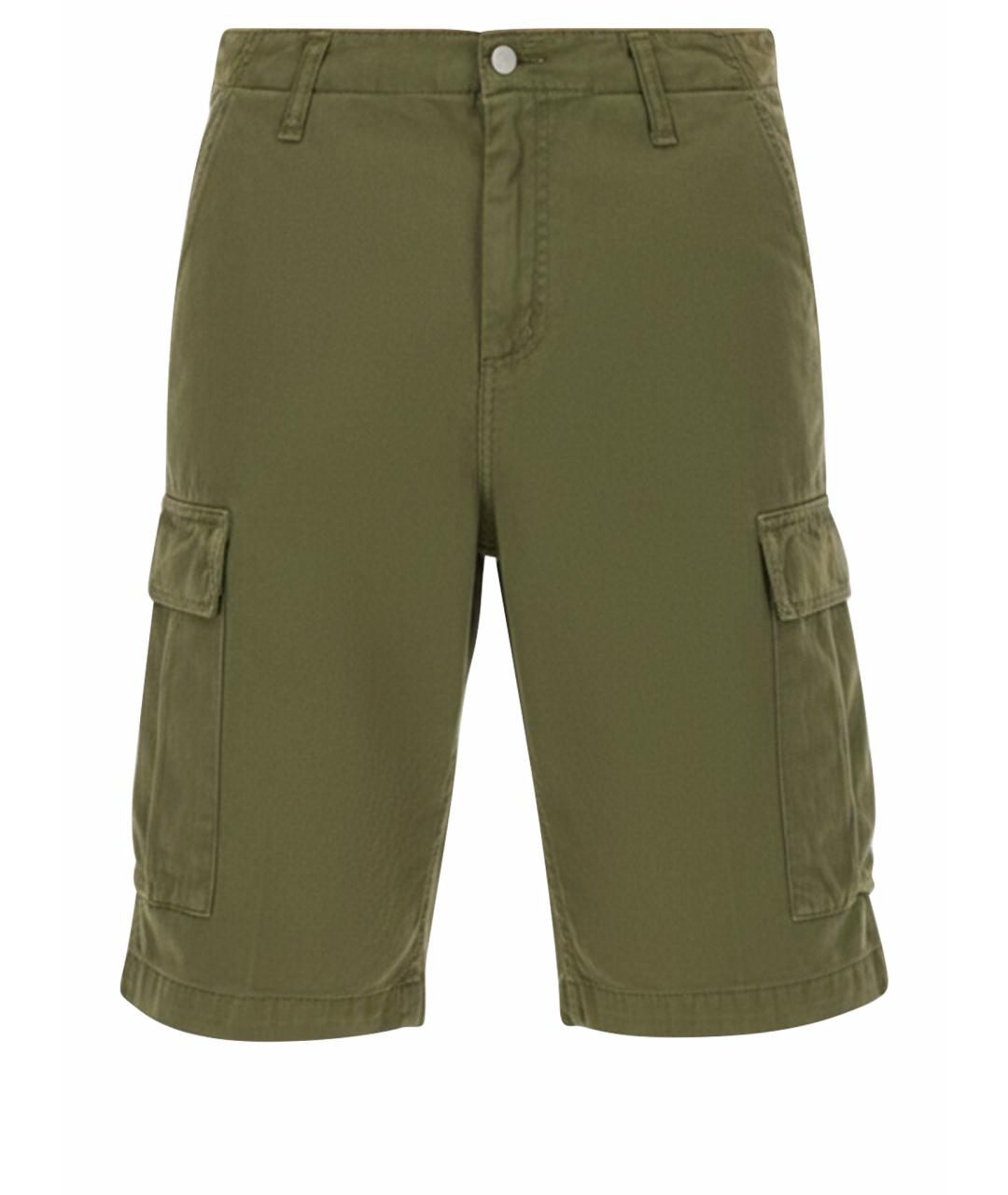 CARHARTT WIP Зеленые хлопковые шорты, фото 1