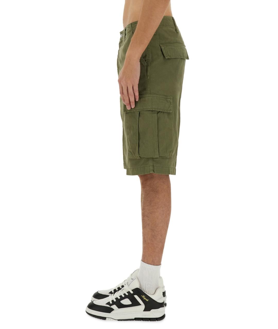 CARHARTT WIP Зеленые хлопковые шорты, фото 4