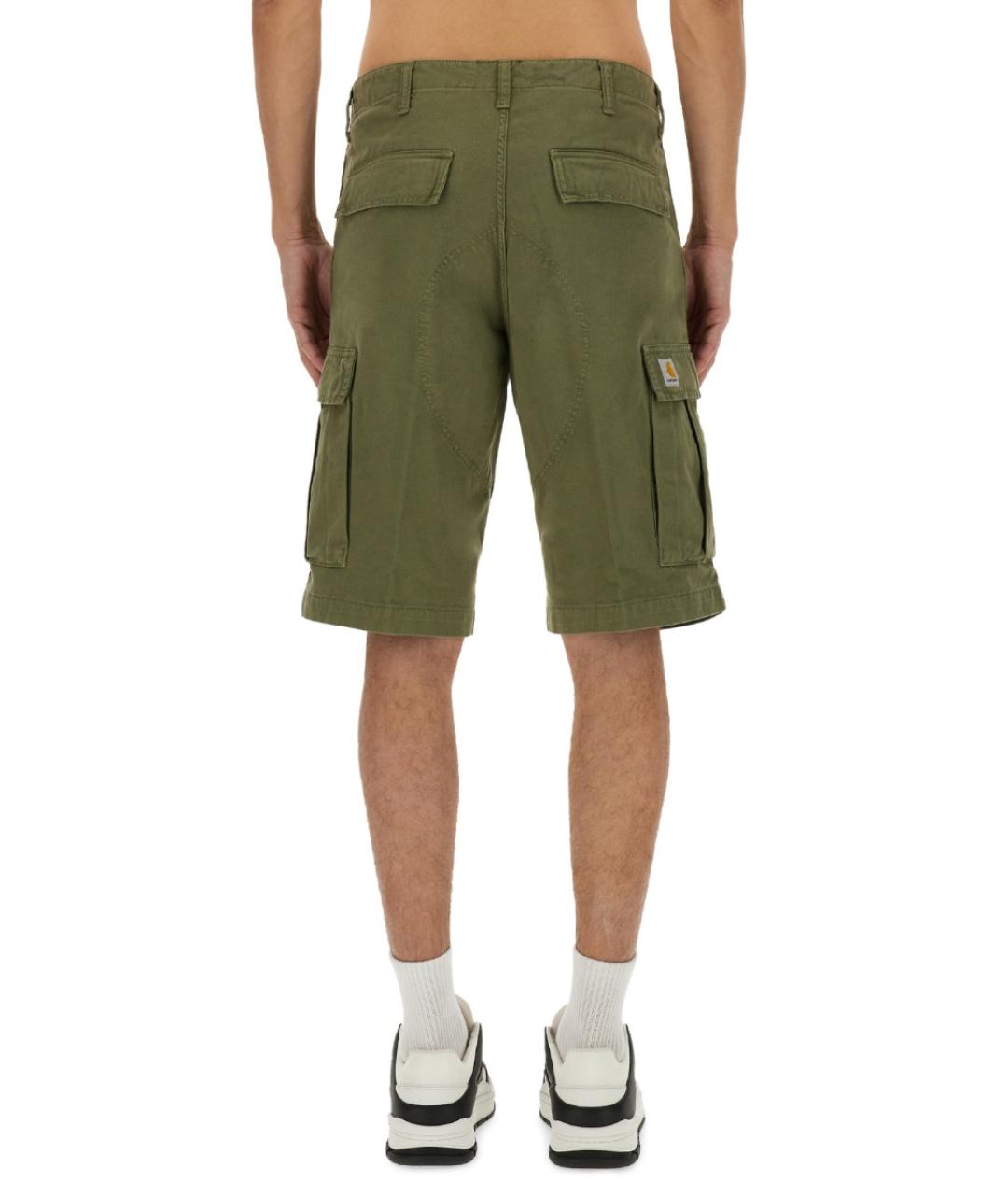 CARHARTT WIP Зеленые хлопковые шорты, фото 3