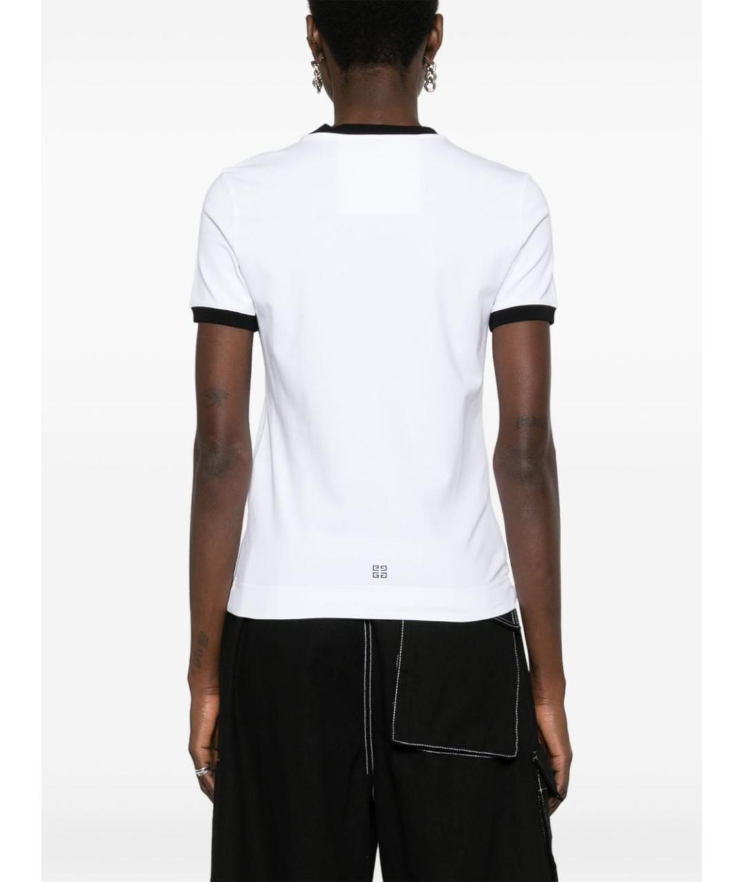 GIVENCHY Белая хлопковая футболка, фото 3