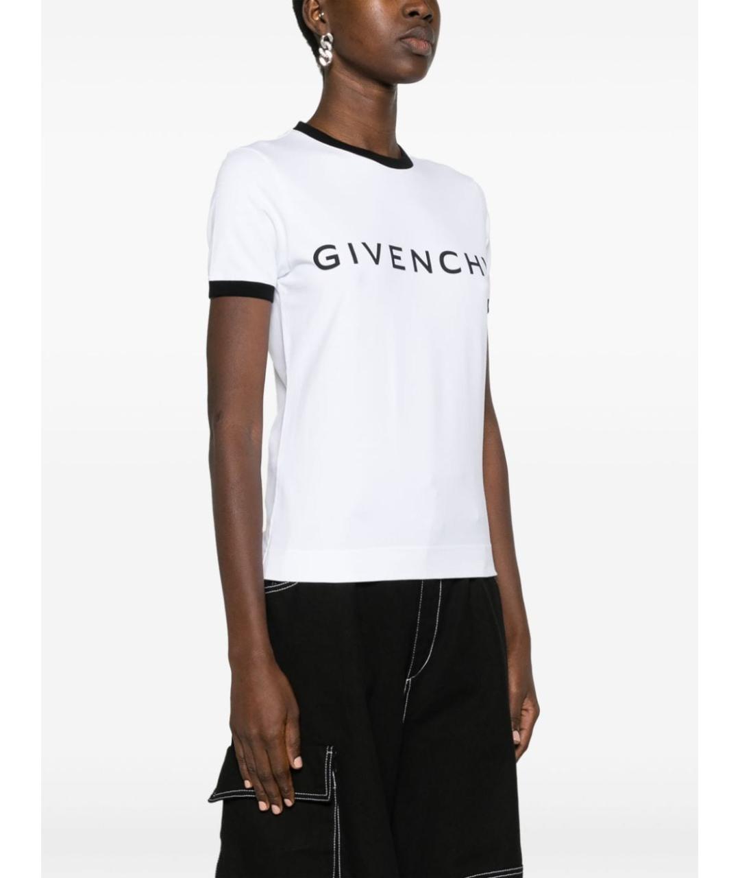 GIVENCHY Белая хлопковая футболка, фото 2