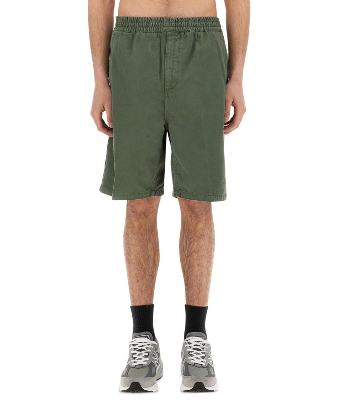 CARHARTT WIP Зеленые хлопковые шорты, фото 2