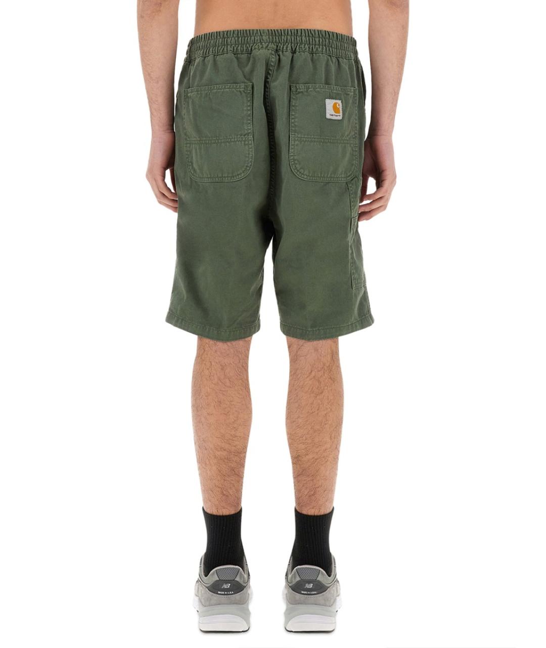 CARHARTT WIP Зеленые хлопковые шорты, фото 4