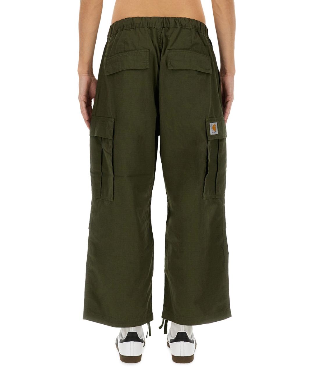 CARHARTT WIP Зеленые хлопковые повседневные брюки, фото 3