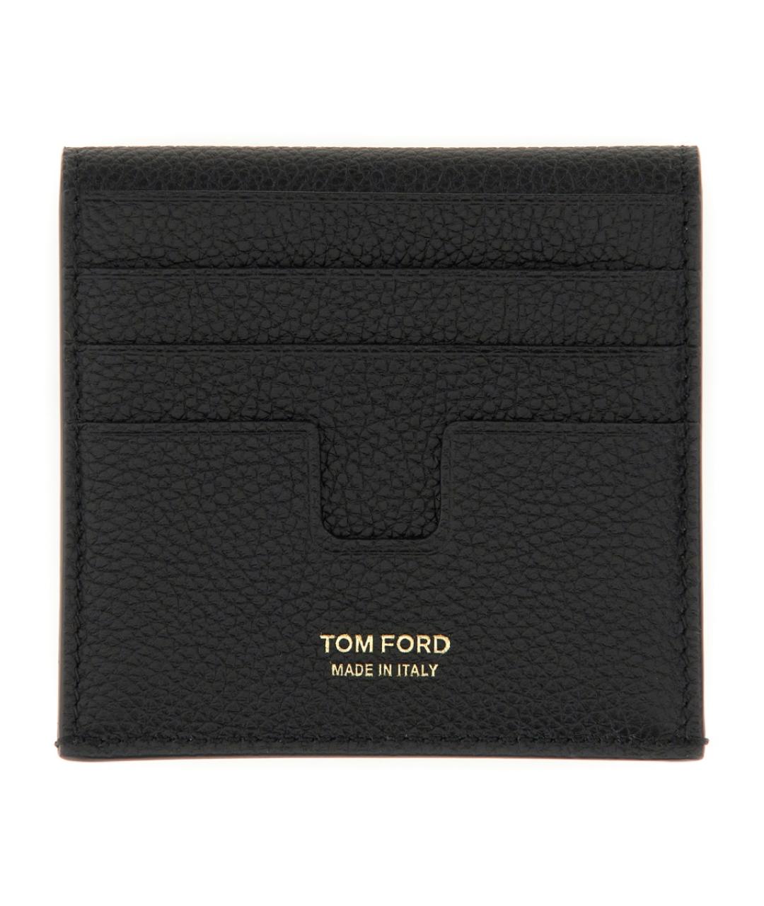 TOM FORD Черный кожаный кардхолдер, фото 2