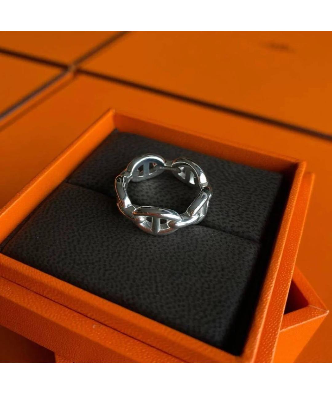 HERMES Серебряное серебряное кольцо, фото 2