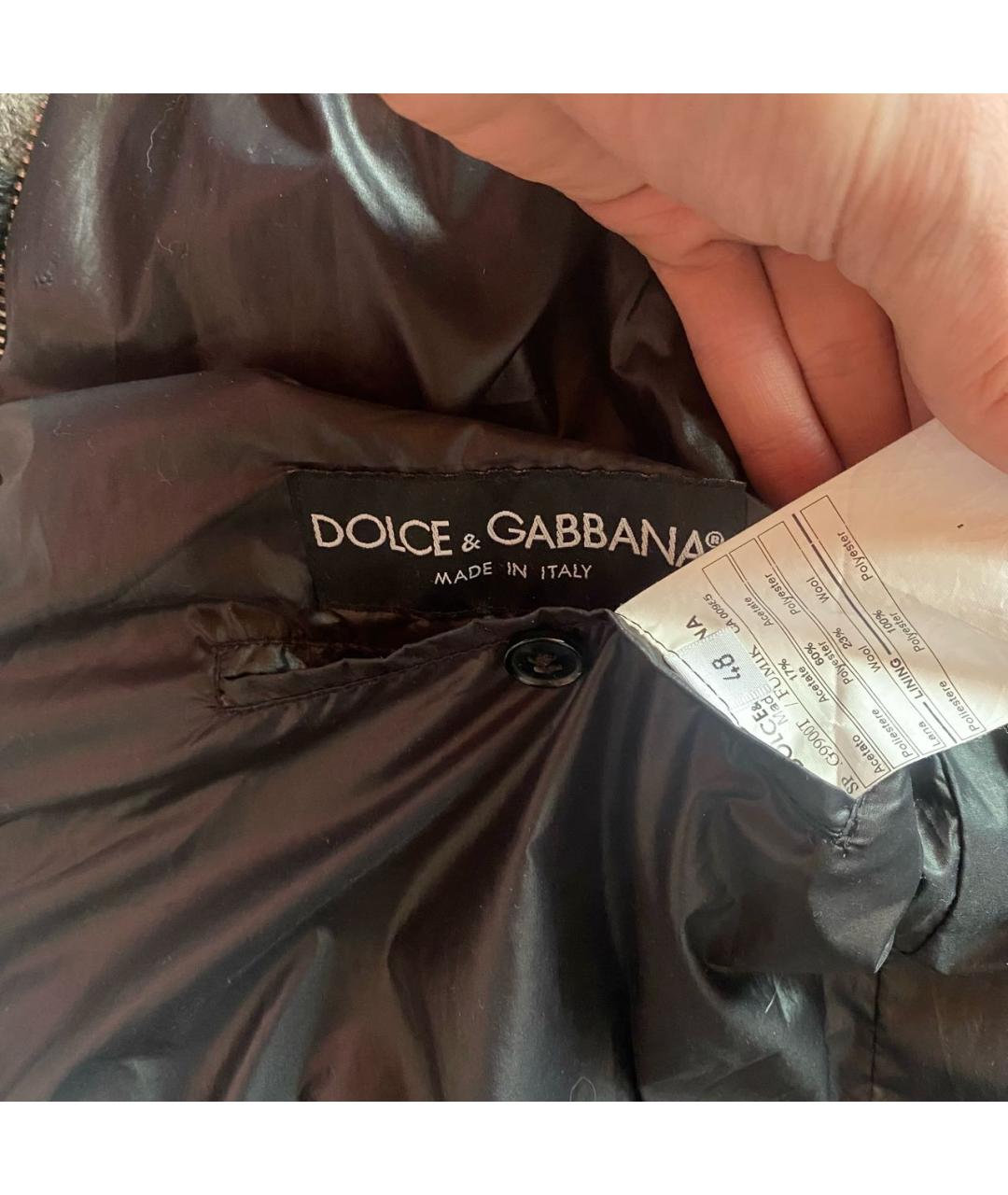 DOLCE&GABBANA Черная шерстяная куртка, фото 7