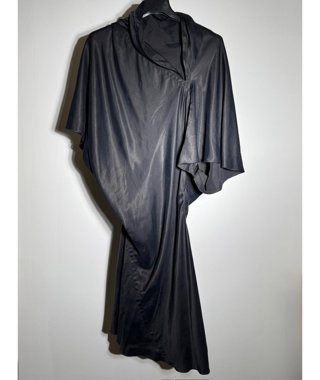RICK OWENS Черное вискозное коктейльное платье, фото 7