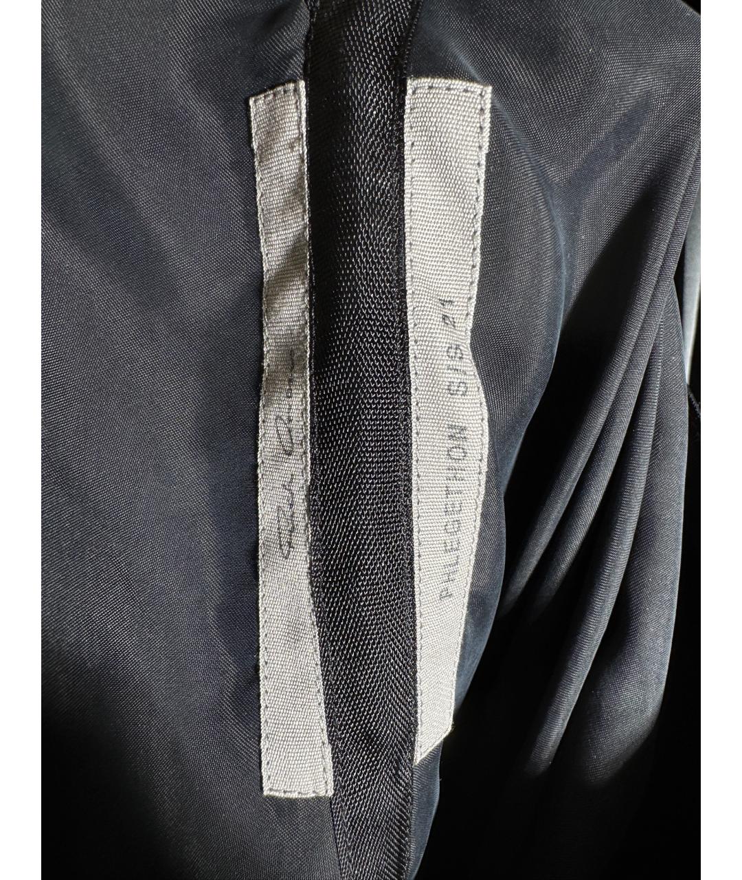RICK OWENS Черное вискозное коктейльное платье, фото 6