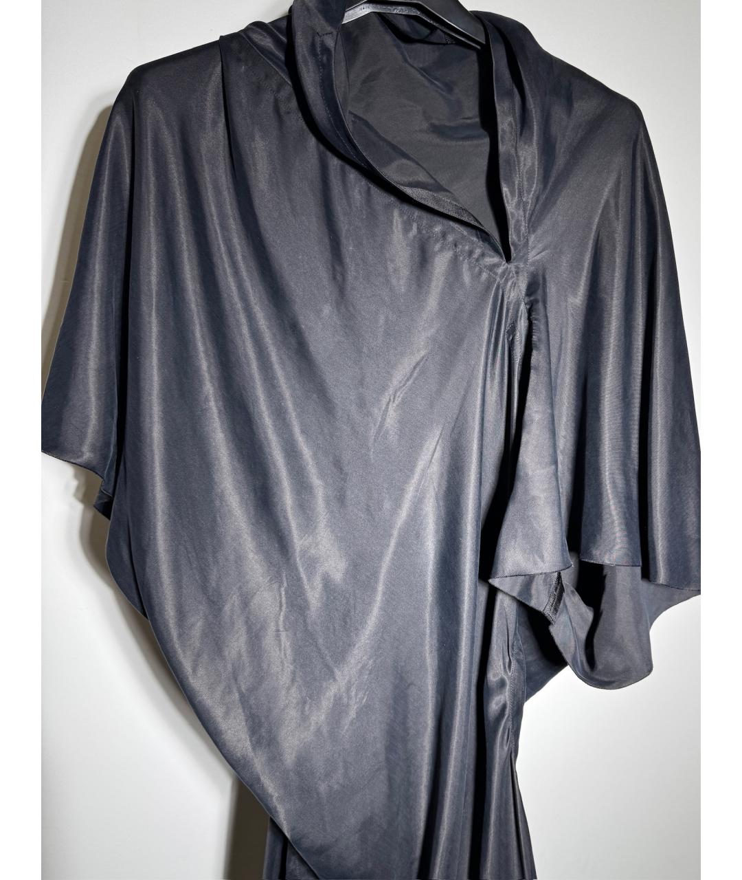 RICK OWENS Черное вискозное коктейльное платье, фото 3