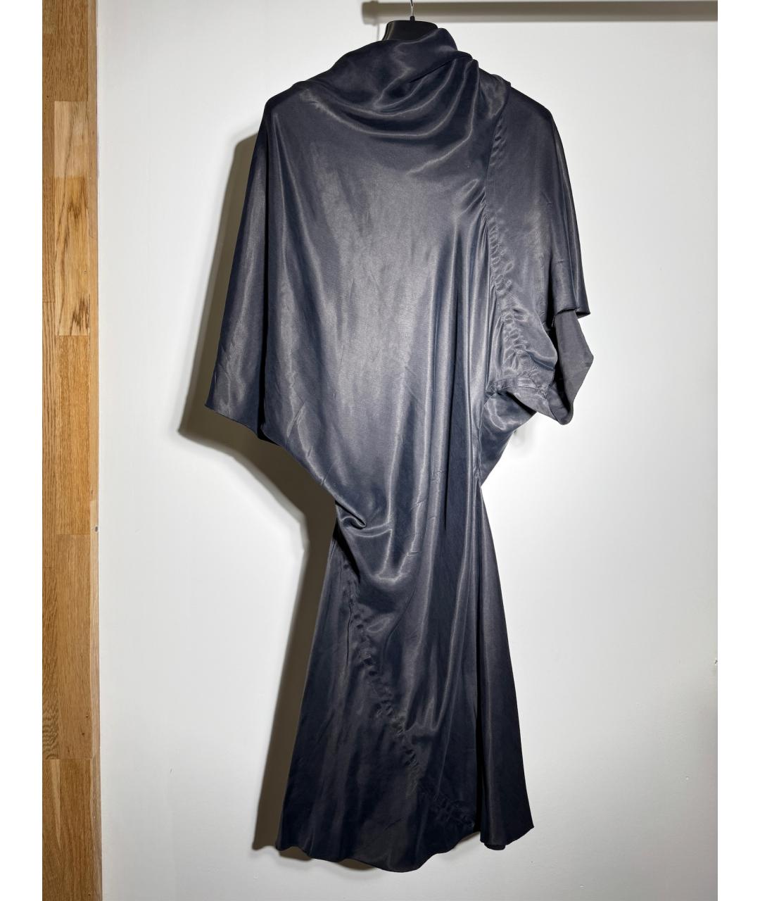 RICK OWENS Черное вискозное коктейльное платье, фото 2