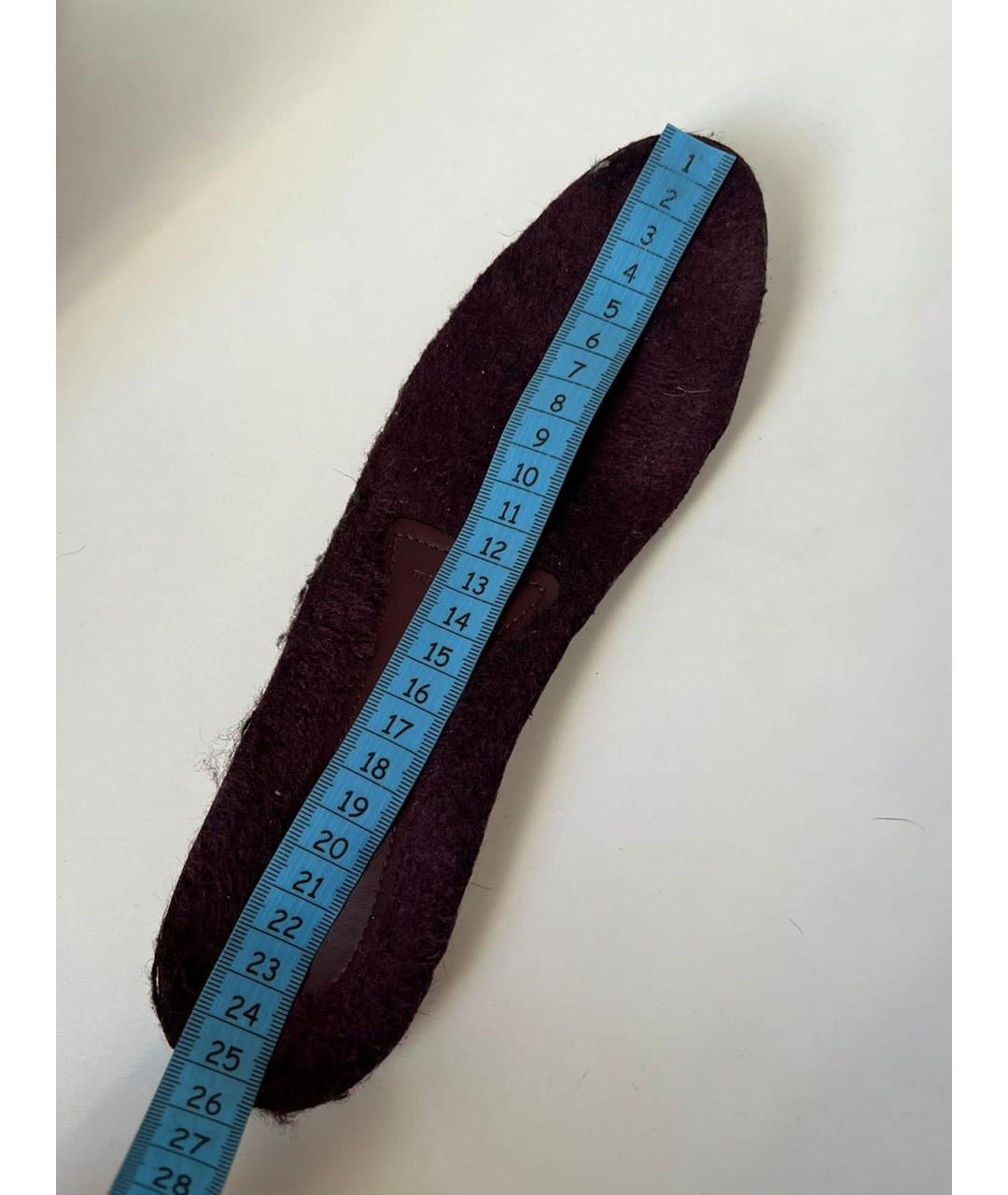 LOUIS VUITTON Бордовые замшевые ботинки, фото 8