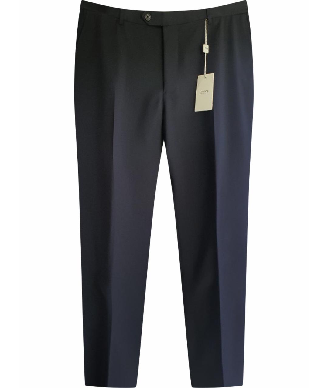 ARMANI COLLEZIONI Черные шерстяные классические брюки, фото 1
