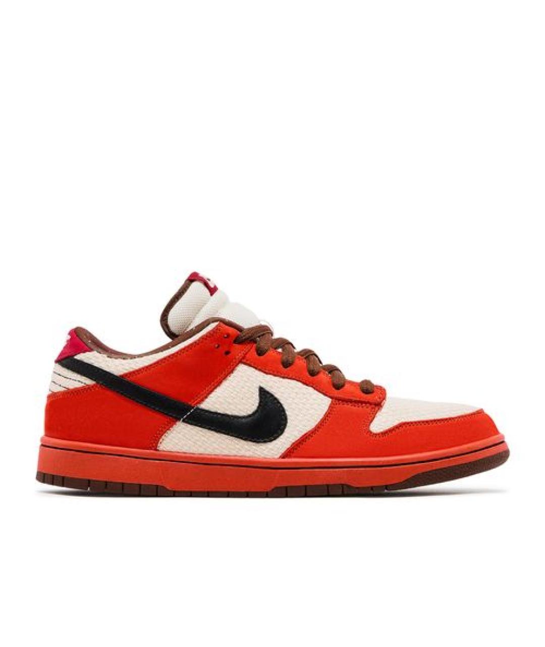 NIKE Красные низкие кроссовки / кеды, фото 1