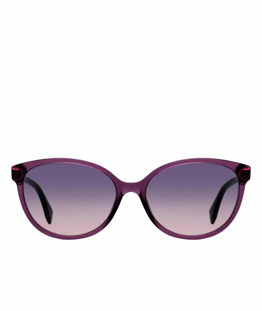 FENDI Фиолетовые пластиковые солнцезащитные очки, фото 1