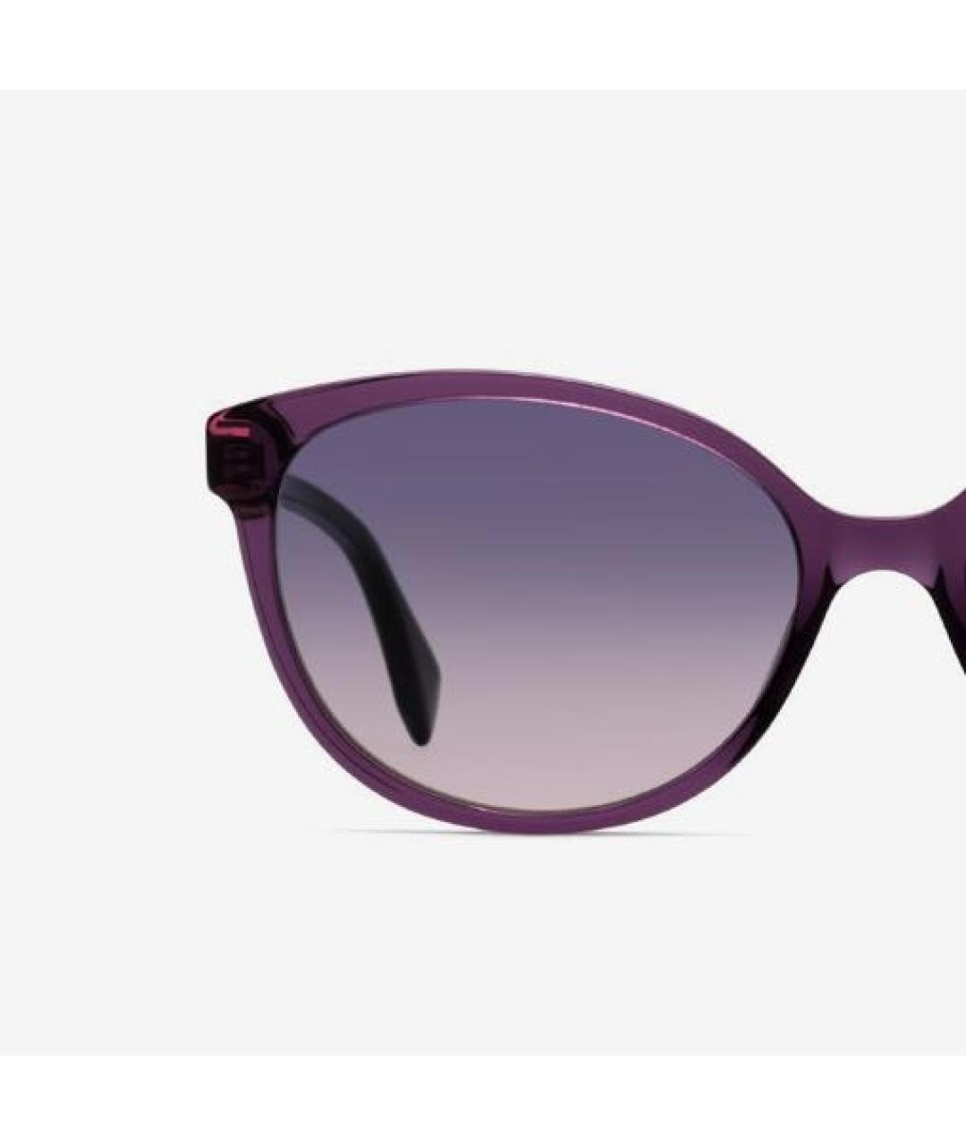 FENDI Фиолетовые пластиковые солнцезащитные очки, фото 4