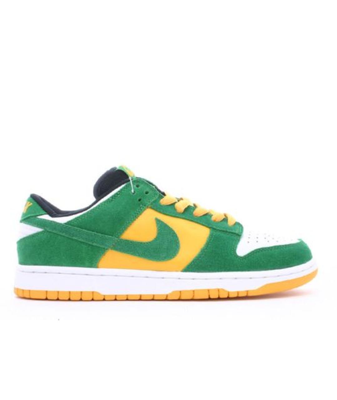 NIKE Зеленые низкие кроссовки / кеды, фото 1