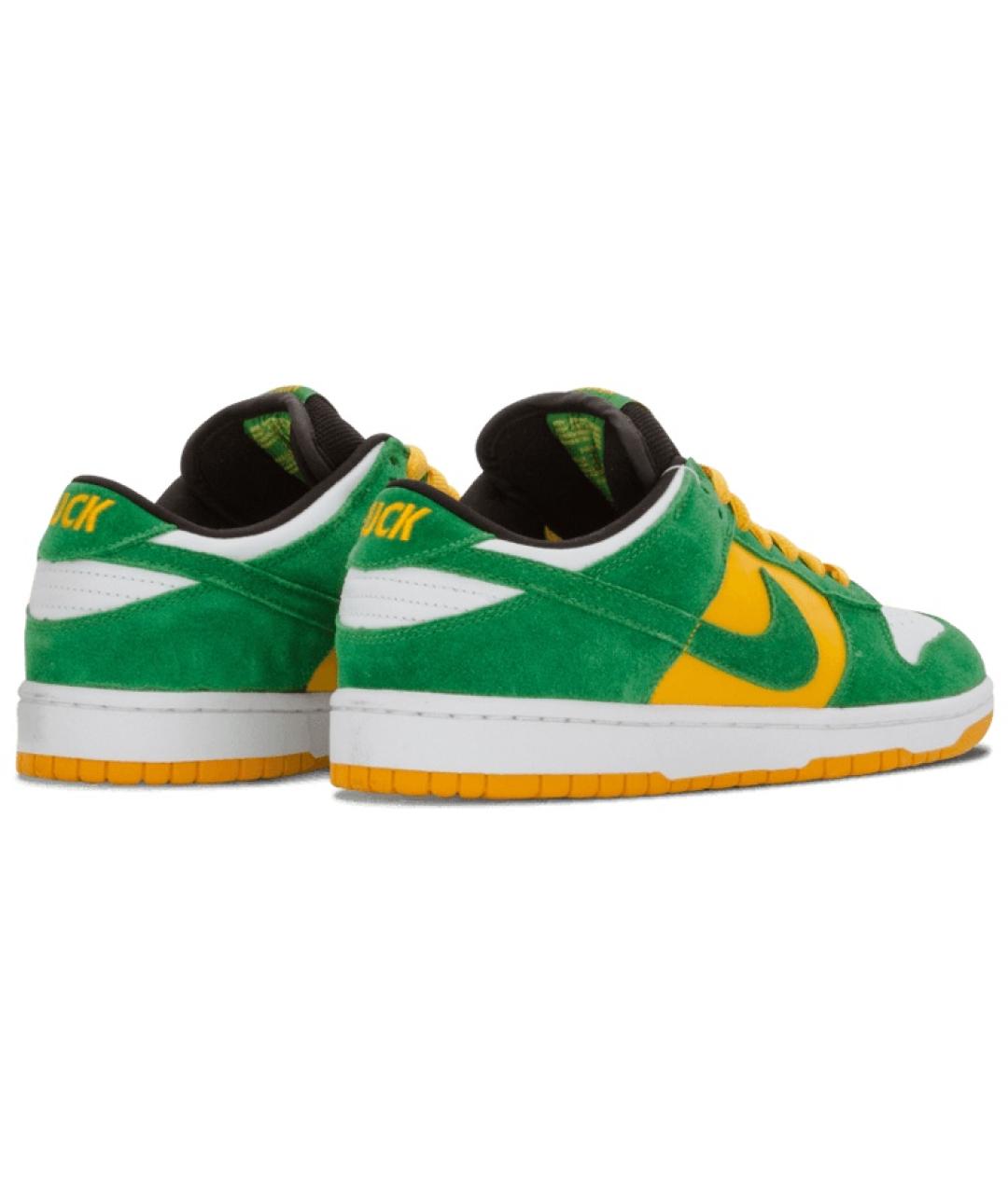 NIKE Зеленые низкие кроссовки / кеды, фото 4