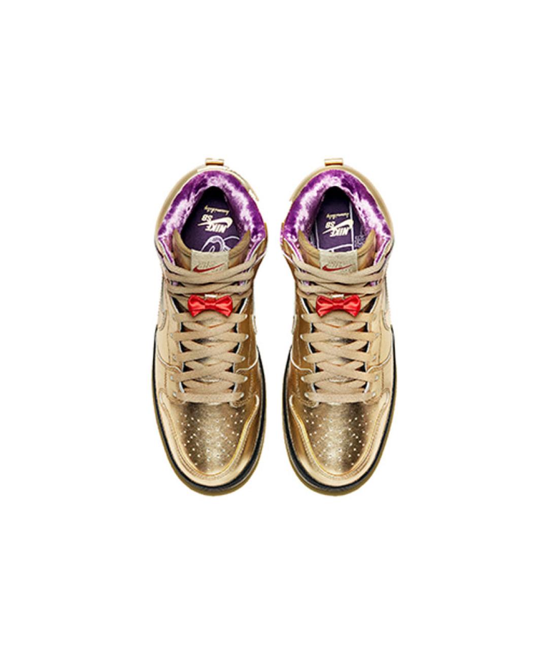 NIKE Золотые кроссовки, фото 4