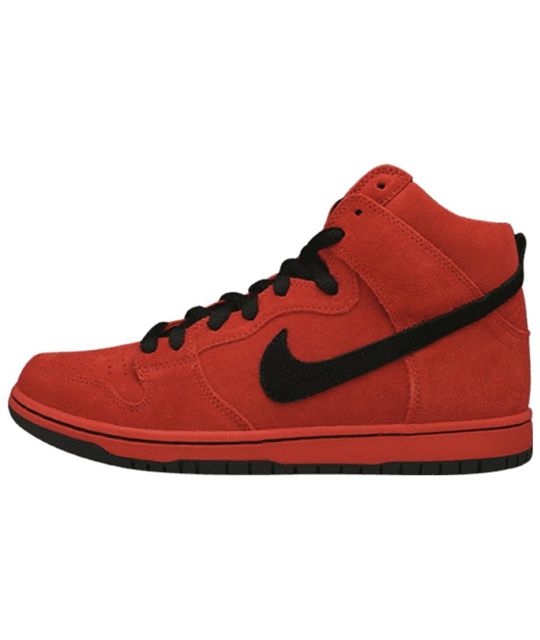 NIKE Красные высокие кроссовки / кеды, фото 2