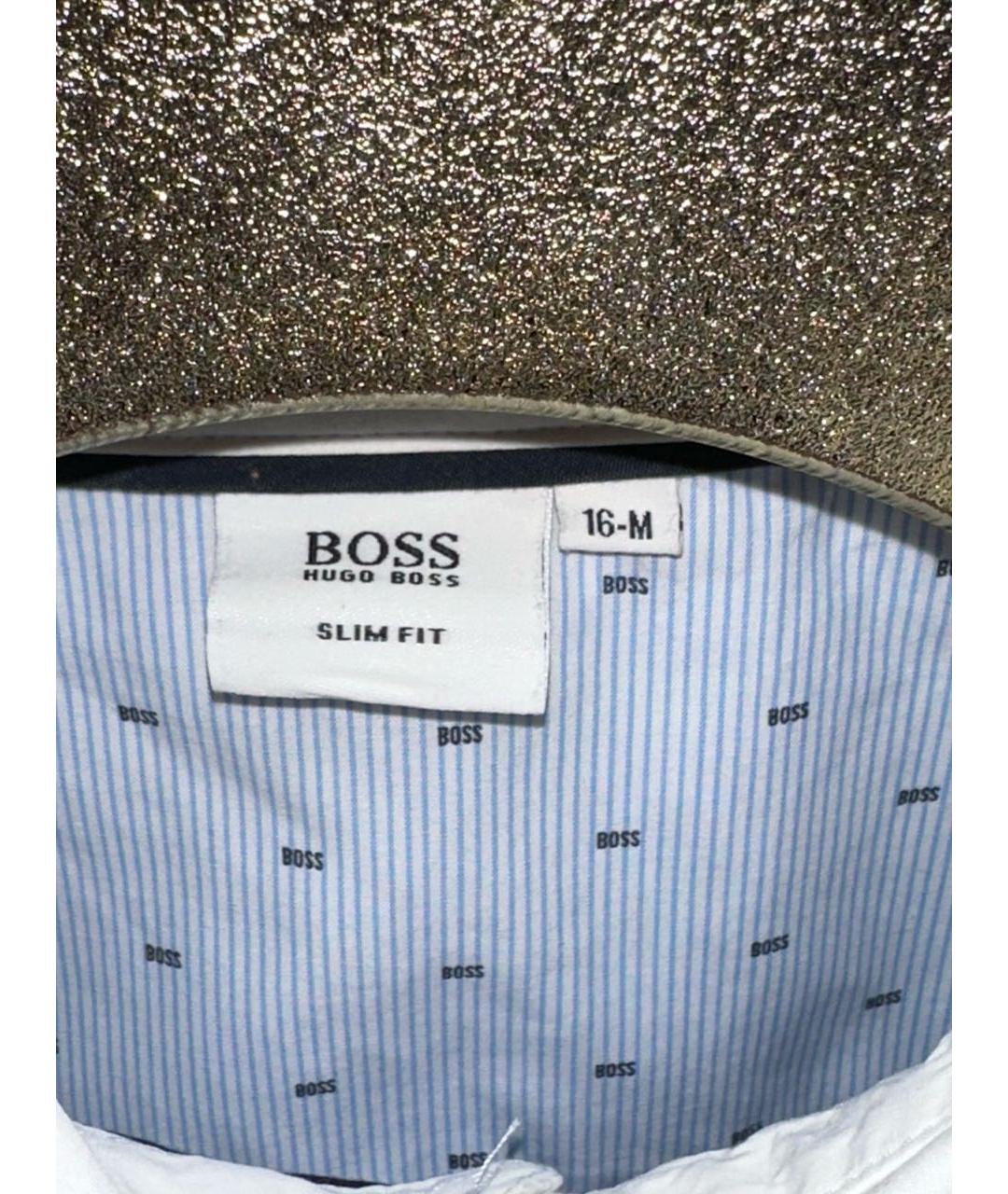 HUGO BOSS Голубая хлопковая детская рубашка, фото 2