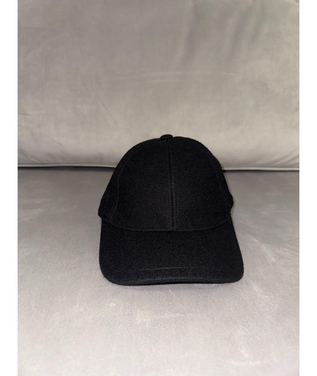 SAINT LAURENT Черная шерстяная кепка, фото 8