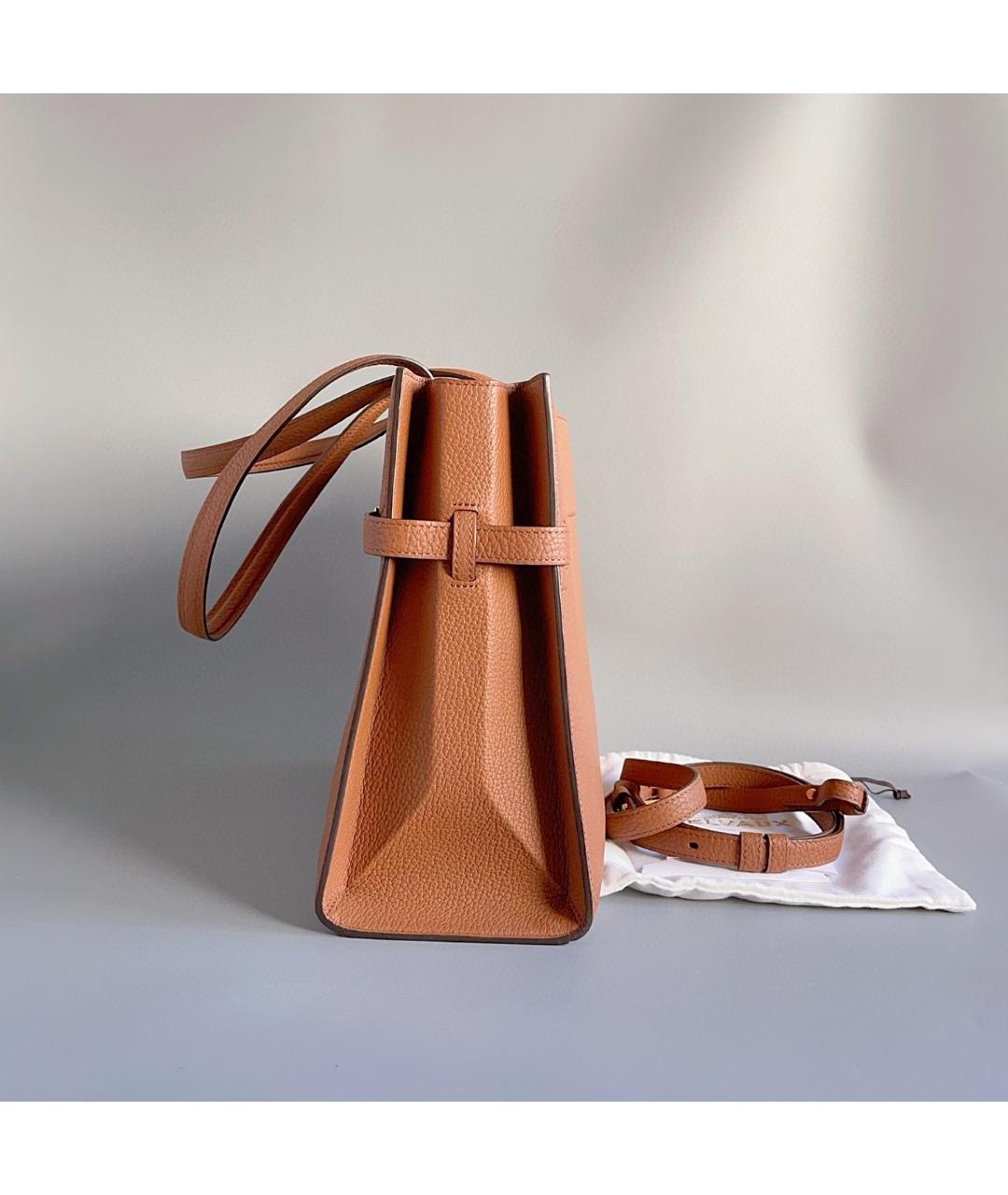 DELVAUX Коричневая кожаная сумка тоут, фото 3