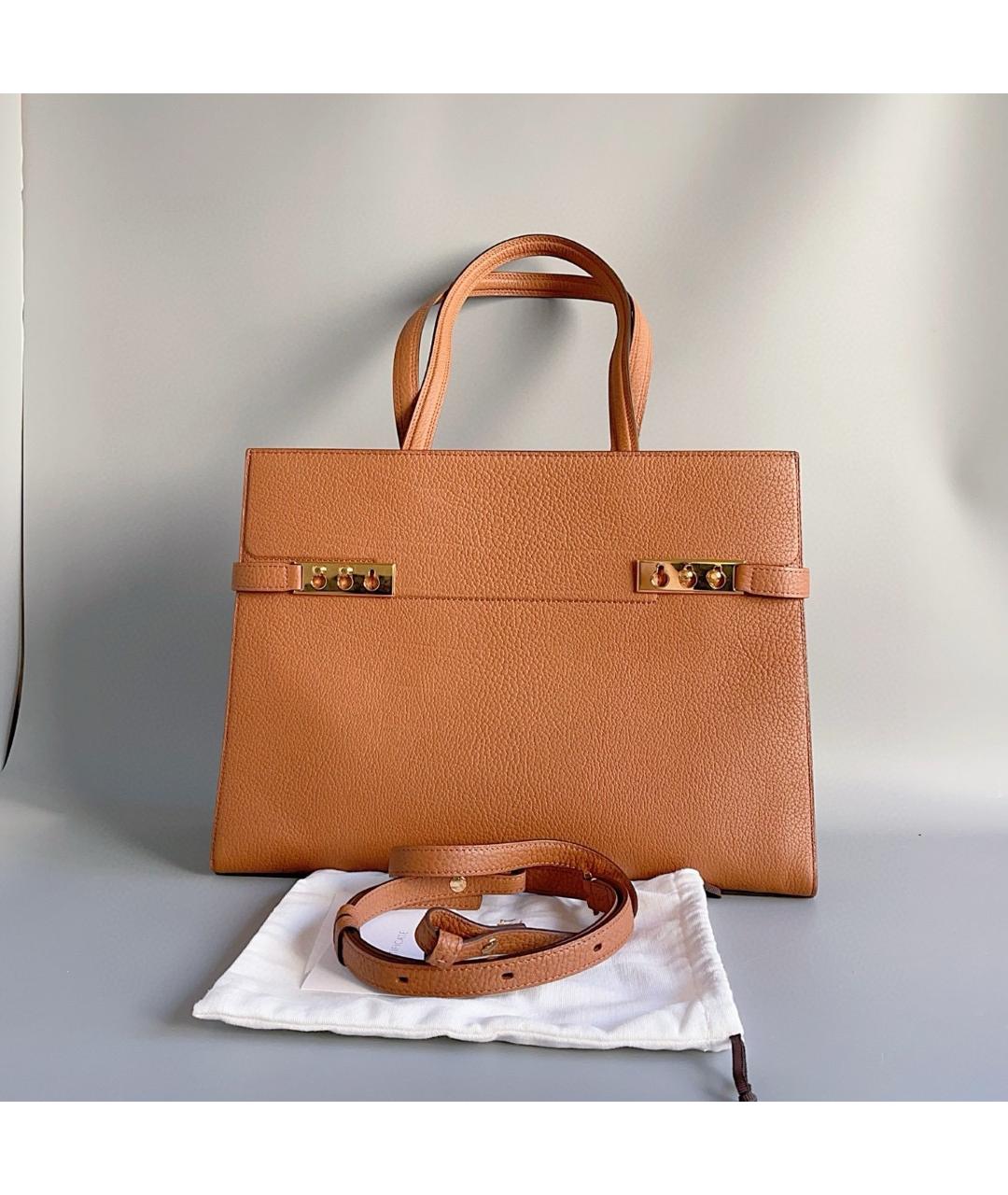 DELVAUX Коричневая кожаная сумка тоут, фото 8