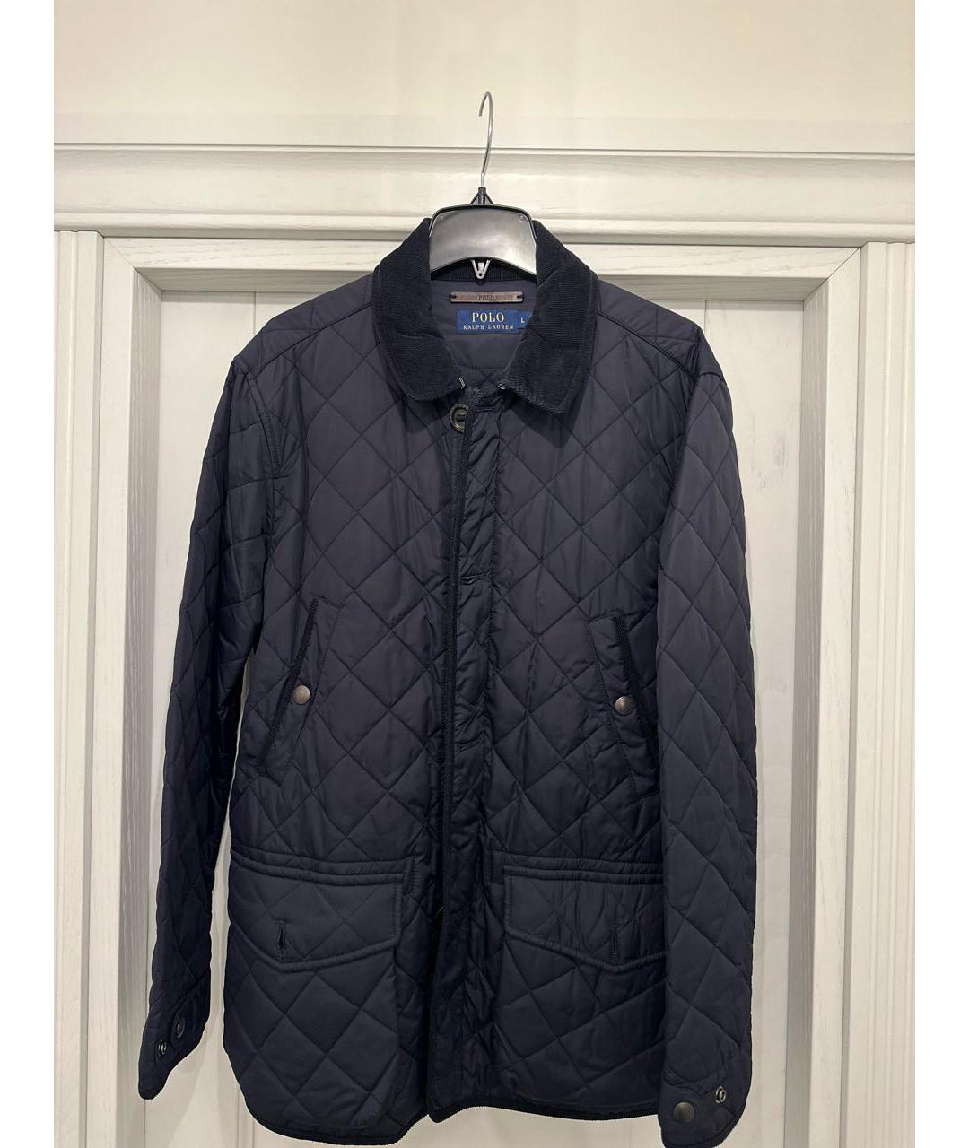 RALPH LAUREN Темно-синяя полиэстеровая куртка, фото 3