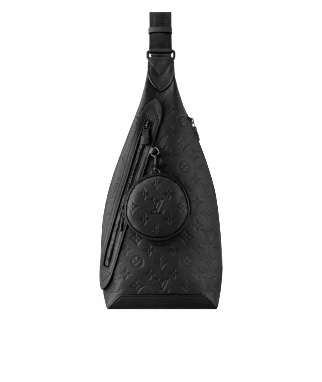 LOUIS VUITTON Черная кожаная сумка на плечо, фото 1