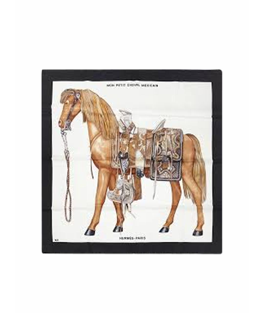 HERMES Мульти шелковый платок, фото 1