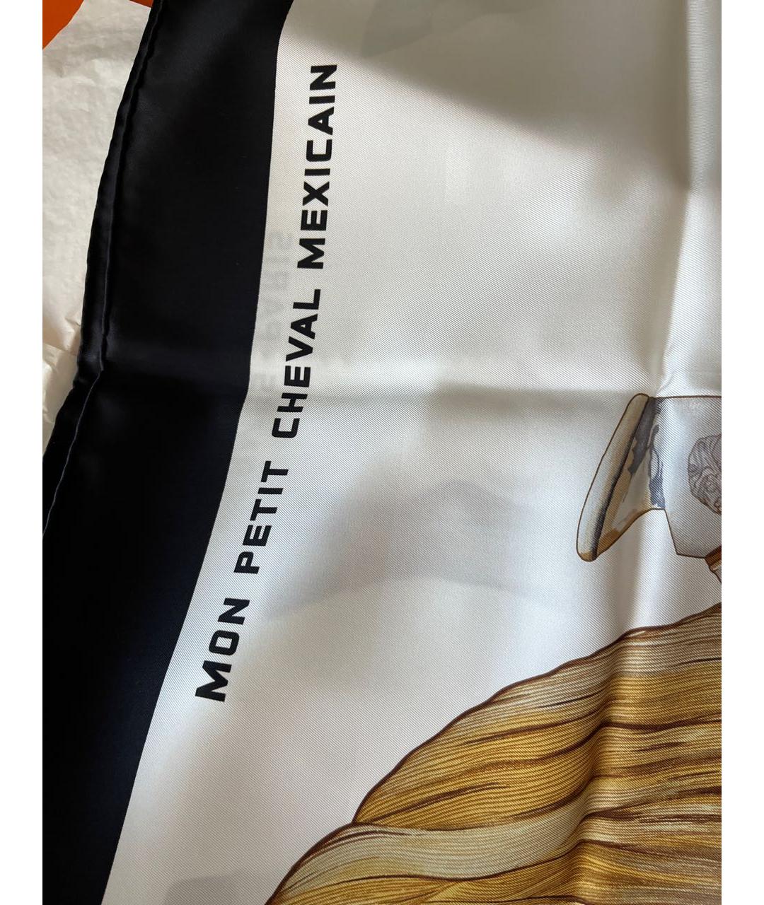 HERMES Мульти шелковый платок, фото 5